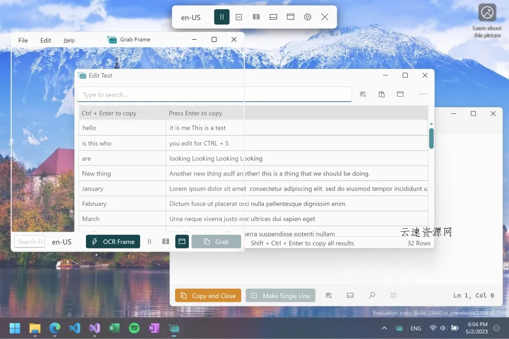 Text Grab(开源免费OCR识别软件)源码网-手游源码|端游源码|小程序源码|网站模板资源免费分享下载 - 云速资源网多元化资源共享平台