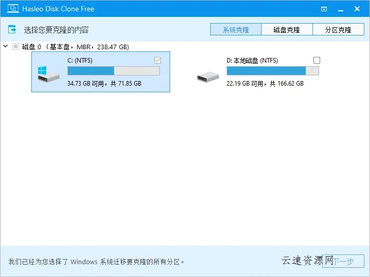 Hasleo Disk Clone(免费磁盘克隆工具)源码网-手游源码|端游源码|小程序源码|网站模板资源免费分享下载 - 云速资源网多元化资源共享平台