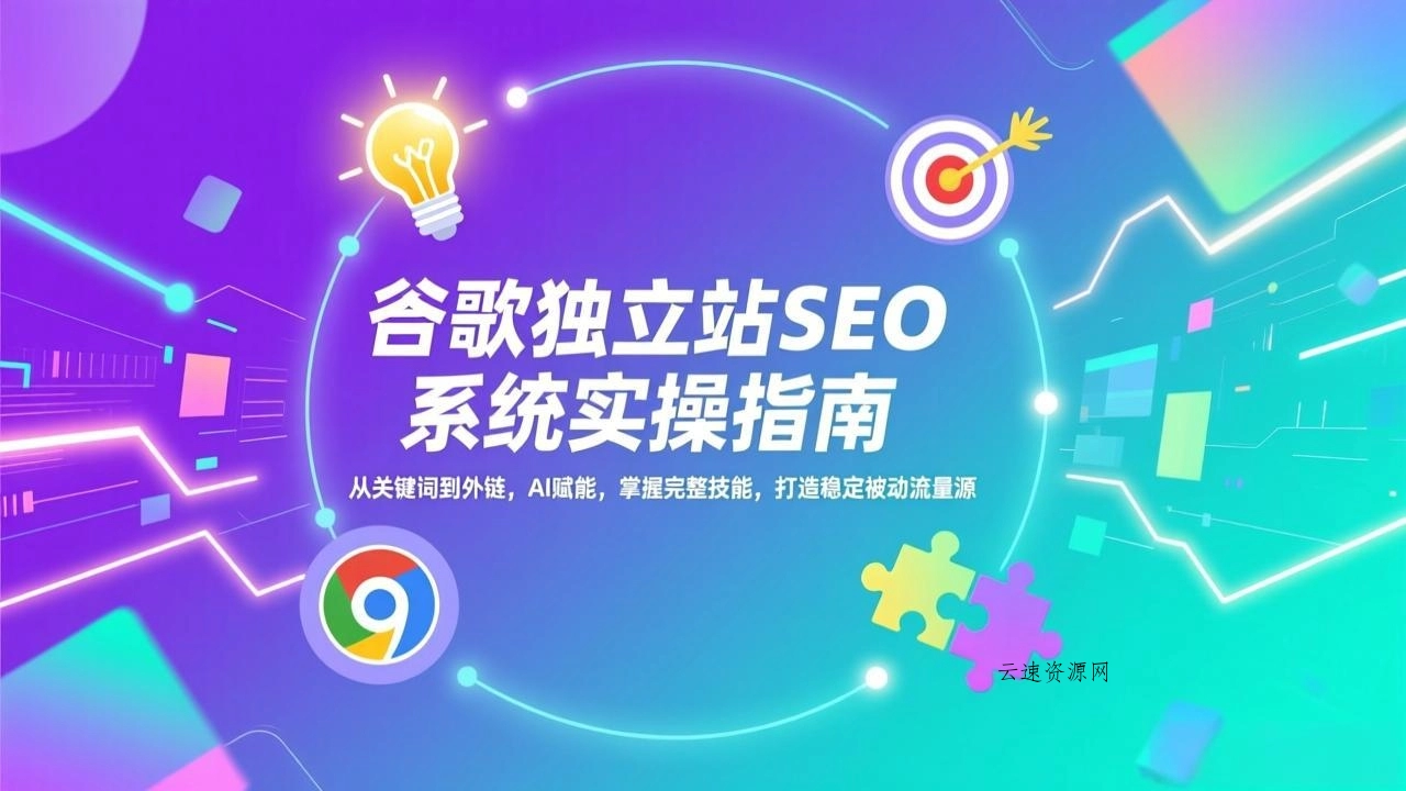 谷歌独立站SEO系统实操(更新源码网-手游源码|端游源码|小程序源码|网站模板资源免费分享下载 - 云速资源网多元化资源共享平台