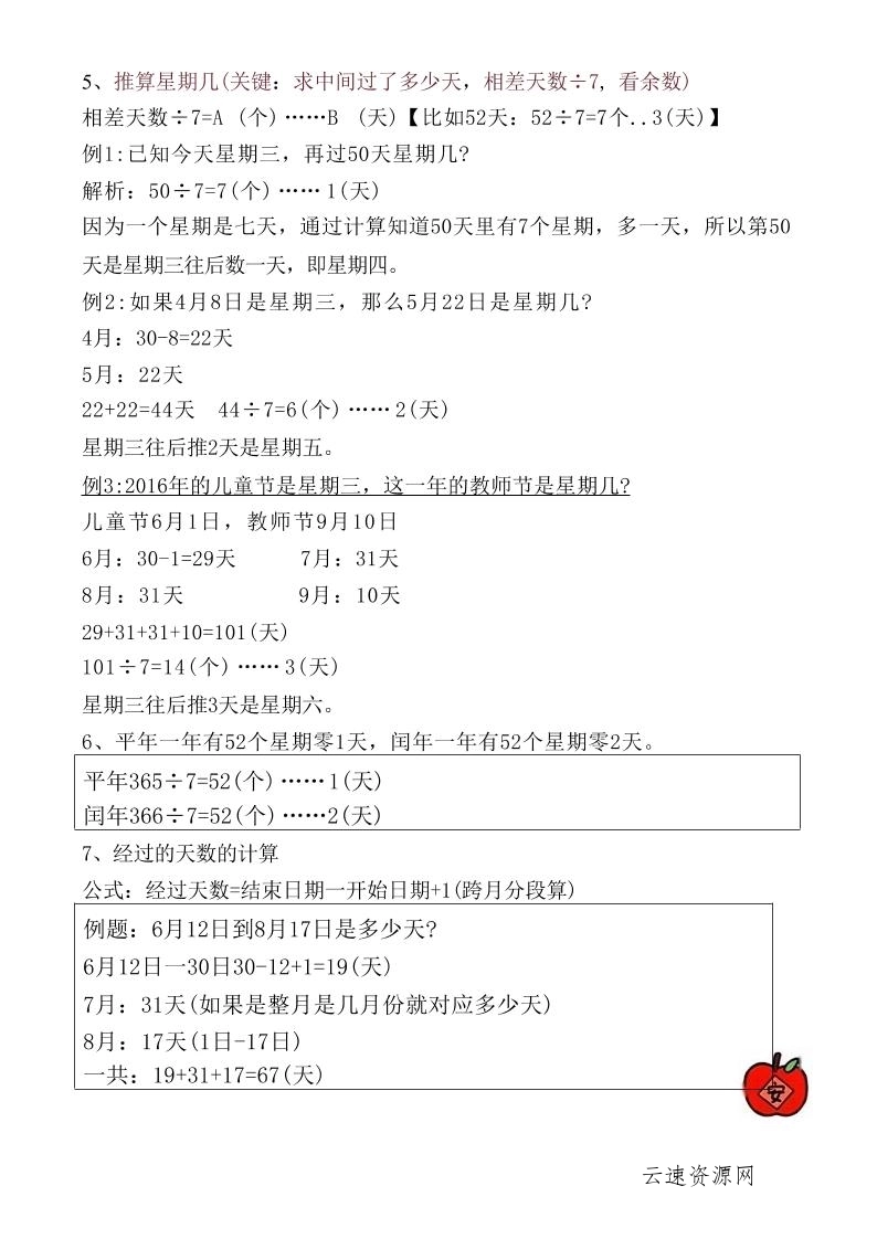 【《年日月》重点知识总结】三下数学源码网-手游源码|端游源码|小程序源码|网站模板资源免费分享下载 - 云速资源网多元化资源共享平台