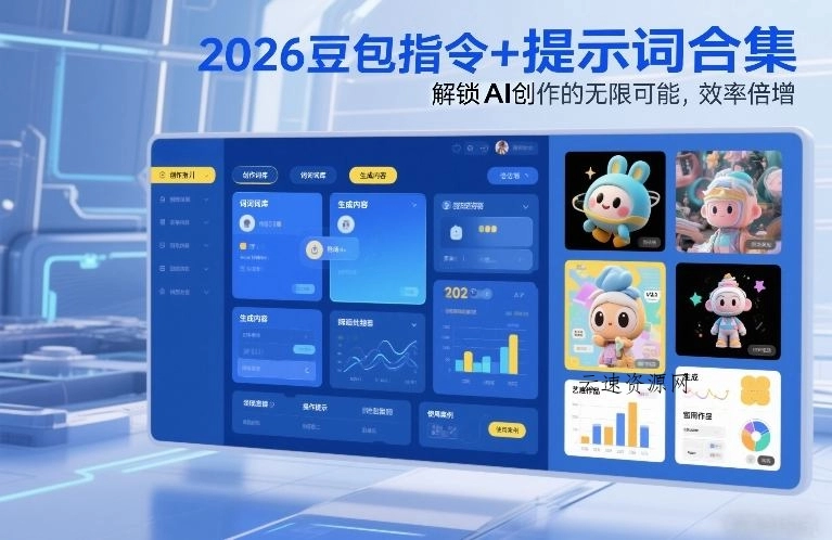 2026豆包指令+提示词合集，解锁AI创作的无限可能，效率倍增源码网-手游源码|端游源码|小程序源码|网站模板资源免费分享下载 - 云速资源网多元化资源共享平台