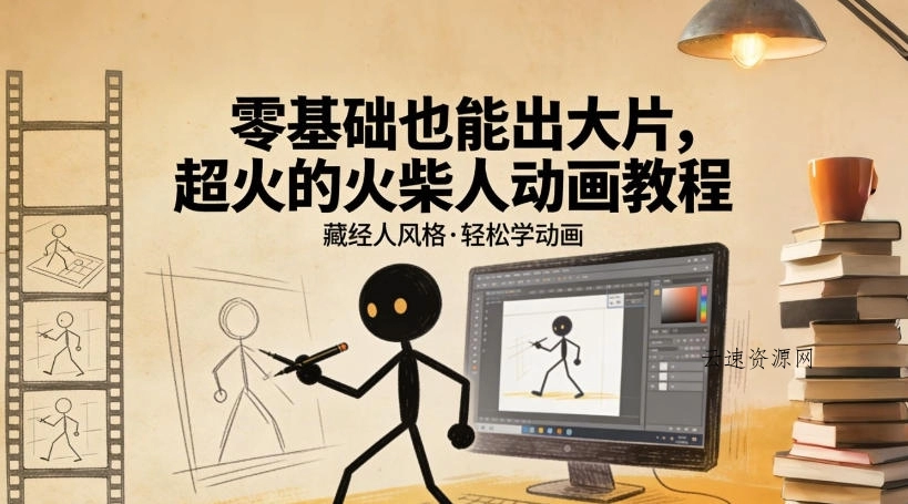 零基础也能出大片,超火的火柴人动画教程(藏经人风格) 零基础也能出大片,超火的火柴人动画教程(藏经人风格)