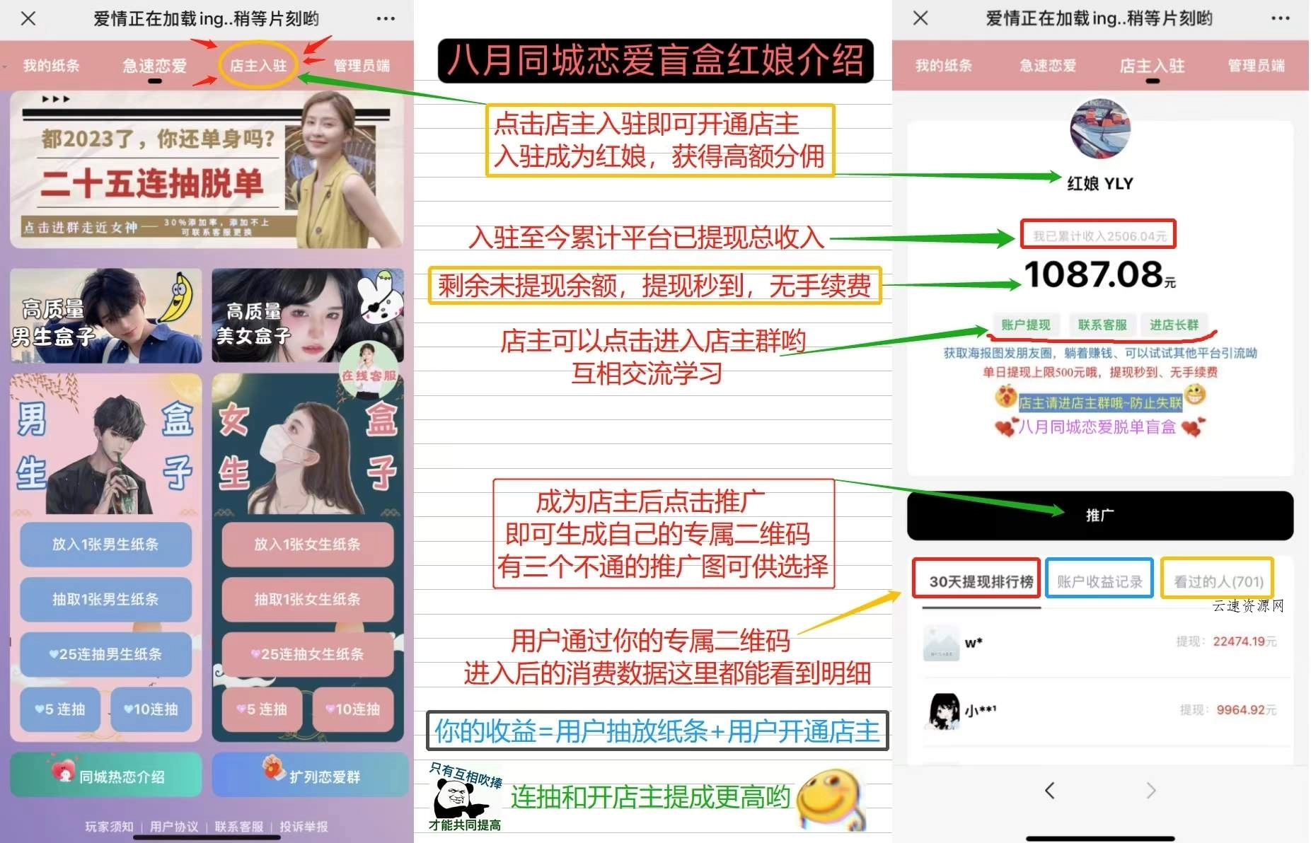 全新交友盲盒+付费进群二合一源码，包含全套源码+教程源码网-手游源码|端游源码|小程序源码|网站模板资源免费分享下载 - 云速资源网多元化资源共享平台