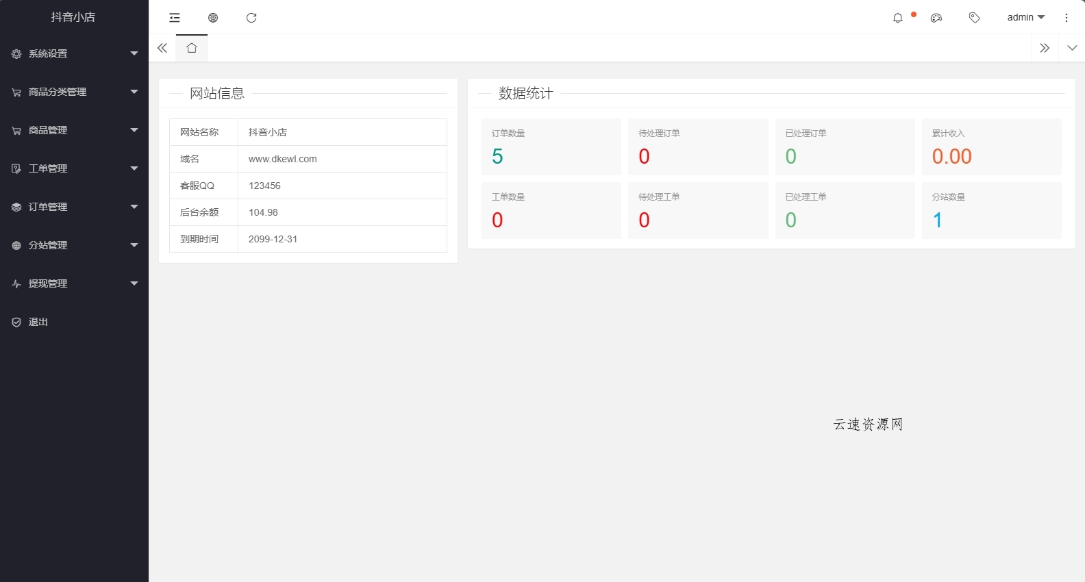 全新完整版H5商城系统源码 亲测 附教程源码网-手游源码|端游源码|小程序源码|网站模板资源免费分享下载 - 云速资源网多元化资源共享平台